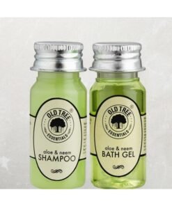 Old Tree Aloe-Neem Bath Gel And Shampoo Combo 35Ml Each - (Set Of 25 Pcs) | Hotel Toiletries Kit For Hotel Rooms, Guest House, Marriage Hall And Hospitality