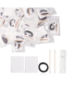 Tuciyke Hotel Vanity Kit,50Pack Individually Wrapped Bulk Hygiene Supplies for Homeless Include Cosmetic Cotton Pads,Cotton Swabs,for Airbnb,Hotel,Shelter,Nursing Home,Charity