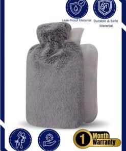 Prime by javaudan Electric Hot Water Bag Heating Bag with Fleece Cover for Cramps, Neck, Shoulders Pain Relief Bag for Hot Therapy Hand & Feet Warmer