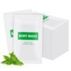 HQSLsund 100 pack Travel Size Body Wash Bulk Individually Wrapped  Refreshing Mini Shower Gel Single Use Supplies for Homeless Care Hotel Guests White Tea Scent035 fl oz10ml