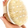 MMG Dry and Bath Body Brush, Reduce Cellulite, Dry Brush for Cellulite and Lymphatic Drainage, Exfoliating Brush with Soft Massage Nodules, Shower Brush Body Scrubber