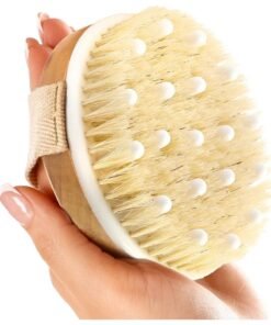 MMG Dry and Bath Body Brush, Reduce Cellulite, Dry Brush for Cellulite and Lymphatic Drainage, Exfoliating Brush with Soft Massage Nodules, Shower Brush Body Scrubber