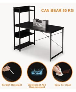 FAMAPY 4-layer Bookshelf Storage Study Desk Reversible Storage Layer  Office Table for home office, Computer desk for workstation - Image 4