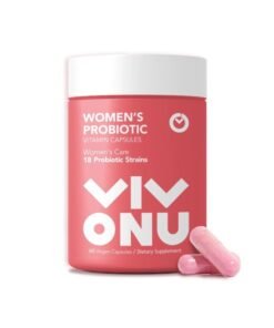VIVONU Women’s Probiotic – 60 Billion CFUs with 18 Strains & Cranberry Extract – Supports Digestive, Immune & Vaginal Health – 60 Vegan Capsules