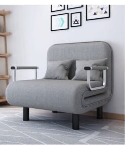 Linen Art Folding Sofa Bed Dual-Use Living Room Multi-Function Lunch Break Lazy Sofa