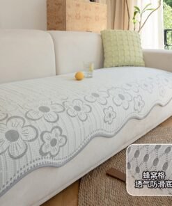 Summer Straight Leather Sofa Cushion One-Piece Fixed Anti-Slip Cushion Summer Sofa Cover Cloth
