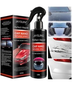 Jaysuing Car Nano Repairing Spray, Car Scratch Repair Spray, Car Quick Repair Nano Spray, Fast Flawless Repair Scratch Spray, Nano Ceramic Crystal Coating Car Fine Scratch Removal Spra, 120ML
