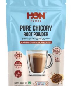 HON FOODS Chicory Root Powder 200 Gram (7 OZ) | Roasted & Granulated | Gluten Free | Rich Source of Inulin Fiber
