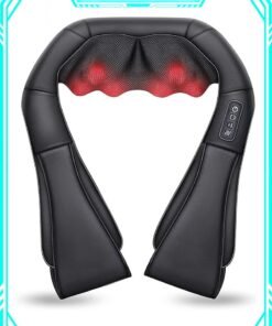 EzzySo Neck Massager With Heat Shiatsu Massager For Neck Back Shoulder Foot And Leg Deep Kneading Massage Pillow Helps To Relax Muscles At Home Office And Car