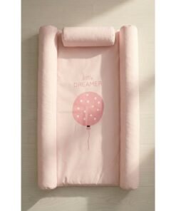 Mamas One Round Changing Mat - Pink Balloon