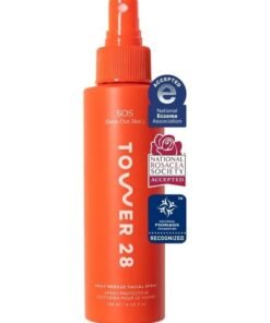 TOWER 28 SOS Daily Rescue Facial Spray | Soothing and Refreshing pH Balancing Toner | Hypochlorous Acid Designed for Sensitive Skin | 4 Fl Oz