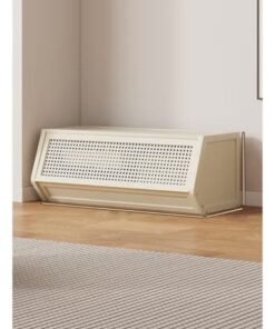 keke Floor Storage Rack Household Multi-functional Storage Milky White 69*38*31cm