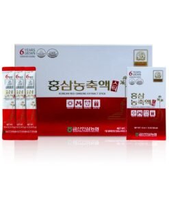 Korean Ginseng of Samjiwon Pure Red Ginseng Extract Stick, 6 Years Grown, Boost Energy, Strengthens Immunity, GMP Standards,10 ml x 30 sticks