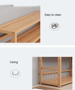 C&C Home Bookshelf Office Student Stationery Organizer Magazine Holder Home Sundries Storage Shelf 50 x 23 x 48 cm - Image 3