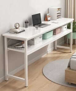 Alternative view of NKX Double Layer Computer And Home Desk Long Table 120 CM