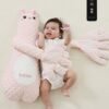 Super ZYouth Electric Baby Soothing Palm with Remote Control,  Anti-Startle Toddler Sleep Pillow with Cute Rabbit Design for Newborns, Pink