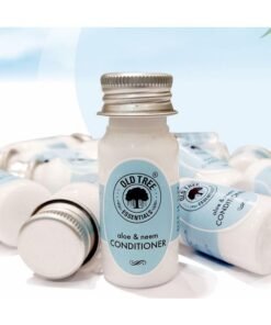 Old Tree Neem & Aloevera Hair Conditioner Toiletries Kit 35ml - (Set of 50 Pcs) | Travel Size Conditioner Kit for Travelling, Hotel, Guest House | Hotel Amenities and Accessories for Dry & Fizzy Hair