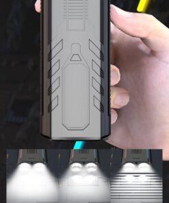 Alternative view of Bike Lights, USB Rechargeable Bike Lights, With the Function of 3 Light Modes and Power Bank, IP65 Waterproof Bicycle Lights, Easy to Fit