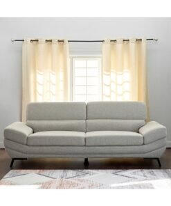 Home Box Salerno 3-Seater Grey Fabric Sofa 88x85x224 cm