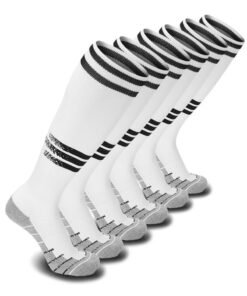 SKY WING Mens Baseball Socks Football Softball Knee High Sock Unisex Athletic Soccer Socks  1/2/3/4 Pairs for Youth Adult  Men and Women