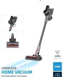 Powerology Cordless Home Vacuum Cleaner / Powerful suction / Vacuum for pet hair / Low Noise 300W Motor  - Grey