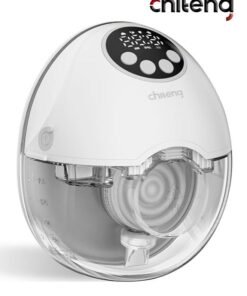 chiteng Hands Free Breast Pump - Wearable Breast Pumps with 4 Modes 12 Levels, Portable Breast Pumping for Work Travel Night with Leak-Proof Flange, Ideal for Breast Pump