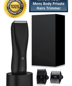 Royal Body Hair Grooming Trimmer for Men Wireless Electric Waterproof Pubic Trimmer with Dock Charger for Men’s Beard Mustache Bald Head Underarm Leg Head Hand Groin Arm Pits Private Parts Body Shaver Showerproof Wet/Dry Body Shaver Groomer for Sensitive Areas Close And Comfortable Shave