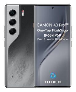 TECNO Camon 40 Pro Dual SIM Galaxy Black 12GB RAM 256GB 5G - Middle East Version