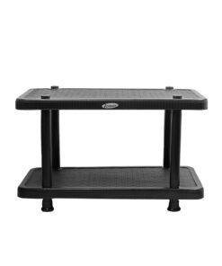 Esqube Coffee Table Center Teapoy Plastic Table Black Black