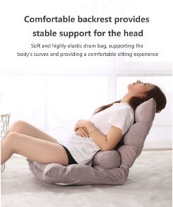 Alternative view of Arabest Folding Lazy Sofa Adjustable Lounge Chair, Floor Chair with Adjustable Back Support,Gaming Floor Chair,Floor Balcony Bay Window Leisure Legless Small Sofa Bed Back Chair