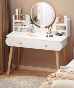 Alternative view of Sharpdo Multi-tier Dresser With Drawer And Mirror For Bedroom Dressing Table With Drawers Vanity Table Beautiful 80x40x120cm