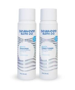 The Seaweed Bath Co. Seaweed Bath Co. Gentle Shampoo And Conditioner Set Unscented 12 Ounce (Pack Of 2) Sustainably Harvested Seaweed Aloe Argan Oil For Sensitive Scalps