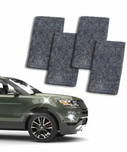 KASTWAVE Car Scratch Remover, Nano Sparkle Cloth for Car Scratches, 4 Pcs Nano Magic Cloth for Clean Paint, Surface Polish, Water Stains, Rust and Scratches Remover(Gray)