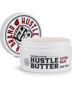 hustle butter deluxe Tattoo Aftercare 5oz Tattoo Balm, Heals + Protects New Tattoos and Rejuvenates Older Tattoos - 100% Vegan Cream No-Petroleum