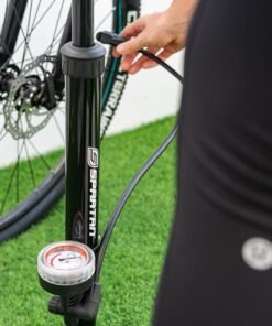 Alternative view of Spartan Bicycle Pump with Gauge – 120 PSI, Presta & Schrader Compatible