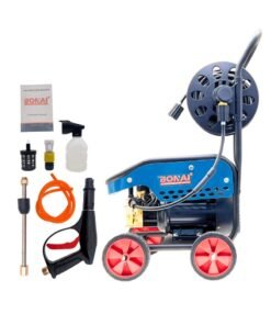BONAI Electric Pressure Washer 3000W, 5800 PSI, Self-Priming Car Washer with Spray Gun, Detergent Tank, Hose & Reel – High Flow Power Washer for Car, Patio, Driveway, Garden