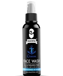 Muuchstac Ocean Face Wash for Men | Fight Acne & Pimples, Brighten Skin, Clears Dirt, Oil Control, Refreshing Feel - Multi-Action Formula (100 ml)