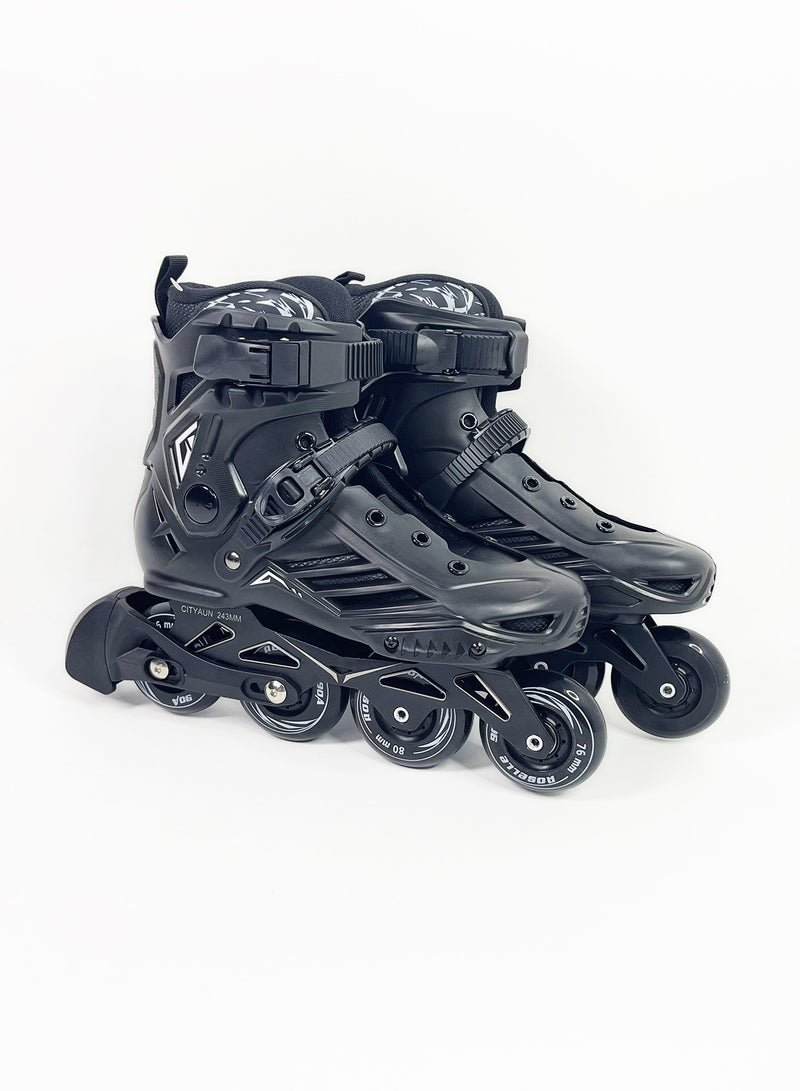LIMOS Inline Skates for Adults Adjustable Speed Skating Shoes with Aluminum Frame & PU Wheels