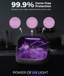 Alternative view of Zenito UV Baby Bottle Sterilizer - Chemical-Free Sanitation -Baby Bottle Sterilizer and Dryer – UV Sterilizer 20L Large Capacity, Hot Air Drying, UV Sanitizer Box, No Need to add Water, No Need to Clean Regularly. Large Sterilizer for Nail Tools
