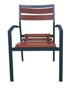 Alternative view of Armchair-Turin Style-61x61x83Cm-Aluminum-1Year