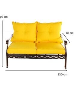 Outdoor Sofa Set -Phil-COF-SET-004-105x55x45 CM-Alminium-Yellow