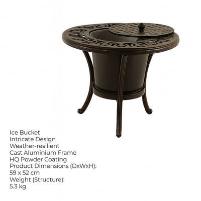 Schondor-Ice Table -Toronto Style-φ 59×52CM-Aluminum-1Year