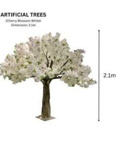 Cherry Blossom-ART-W01-19-250×300×300CM-White Artificial Tree