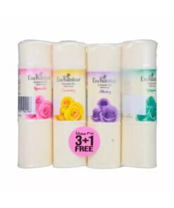 Enchanteur Perfumed Body Talc Powder- Pack of 3 + 1