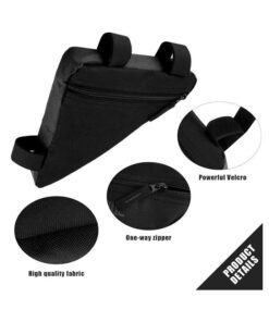 Bicycle Frame Storage Bag, Bike Triangle Pouch, Mountain Bike Accessories Pack for Phone, Wallet, Keys - Image 3