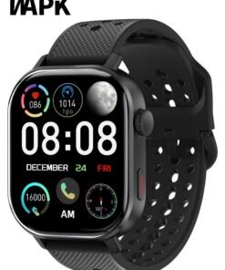 WAPIK Korean Brand ST60 GPS Smartwatch with Built-in Dual Satellite Positioning, AMOLED Display, Bluetooth Calling, Altimeter, 110+ Sports Modes, IP68 Waterproof, Compatible with Android & iOS