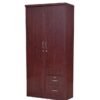 Sulsha 2 Door Wooden Wardrobe Cabinet Cupboard Engineered Wood Perfect Modern Style Cabinet Heavy Duty