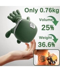 TIGER 3D Neck & Shoulder Massager with Heat & Vibration – Electric Deep Tissue Massage Pillow for Neck, Back & Shoulders, Adjustable Heat & Vibration, Portable Massager for Home, Office & Travel