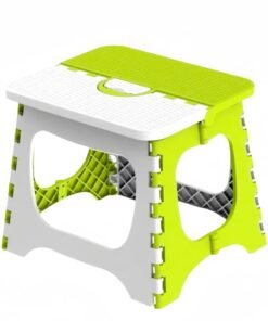 Folding small stool, portable outdoor, step stool for adults and children, with anti-slip handle for kitchen, bathroom, bedroom and travel use