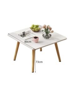 Simple Coffee Table Modern Dining Table Wood Small Square Table
